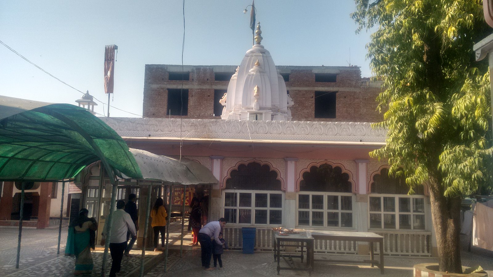 Charan at Tijara Jain Temple - location from where main idol was excavated