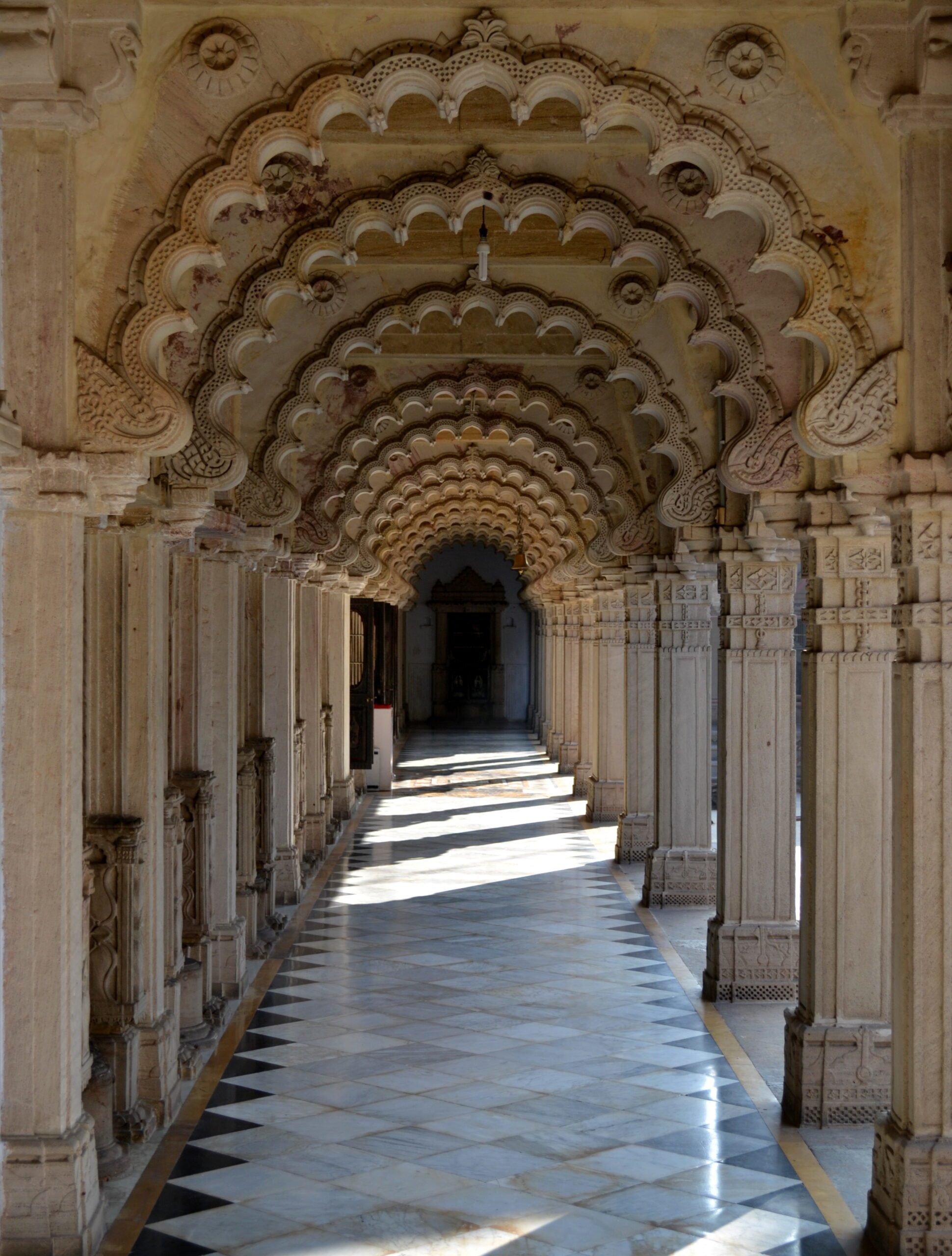 Hutheesing Jain Temple Colonnaded cloister