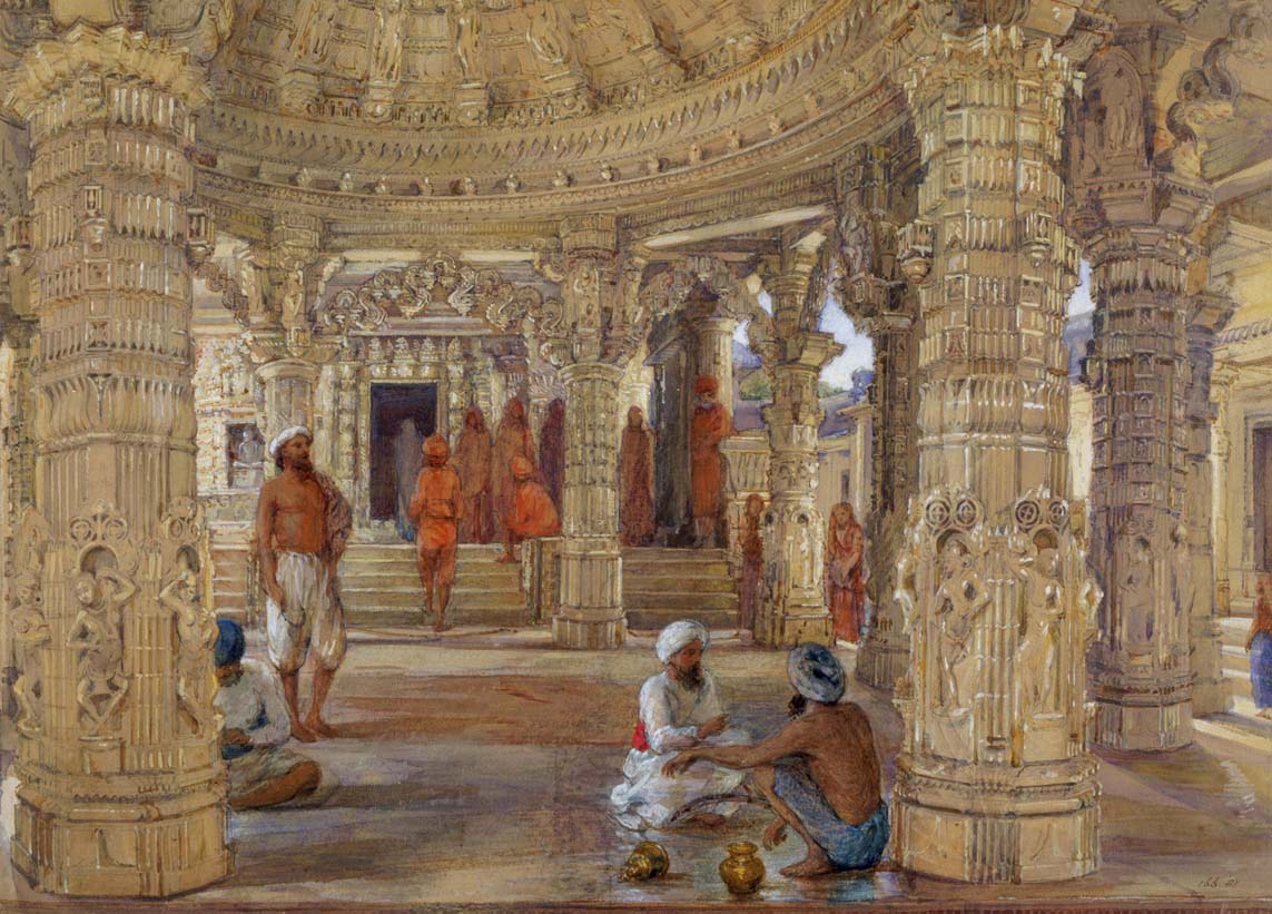 Interior of the Luna Vasahi or Shri Neminath Temple, Dilwara Jain Temple Mount Abu