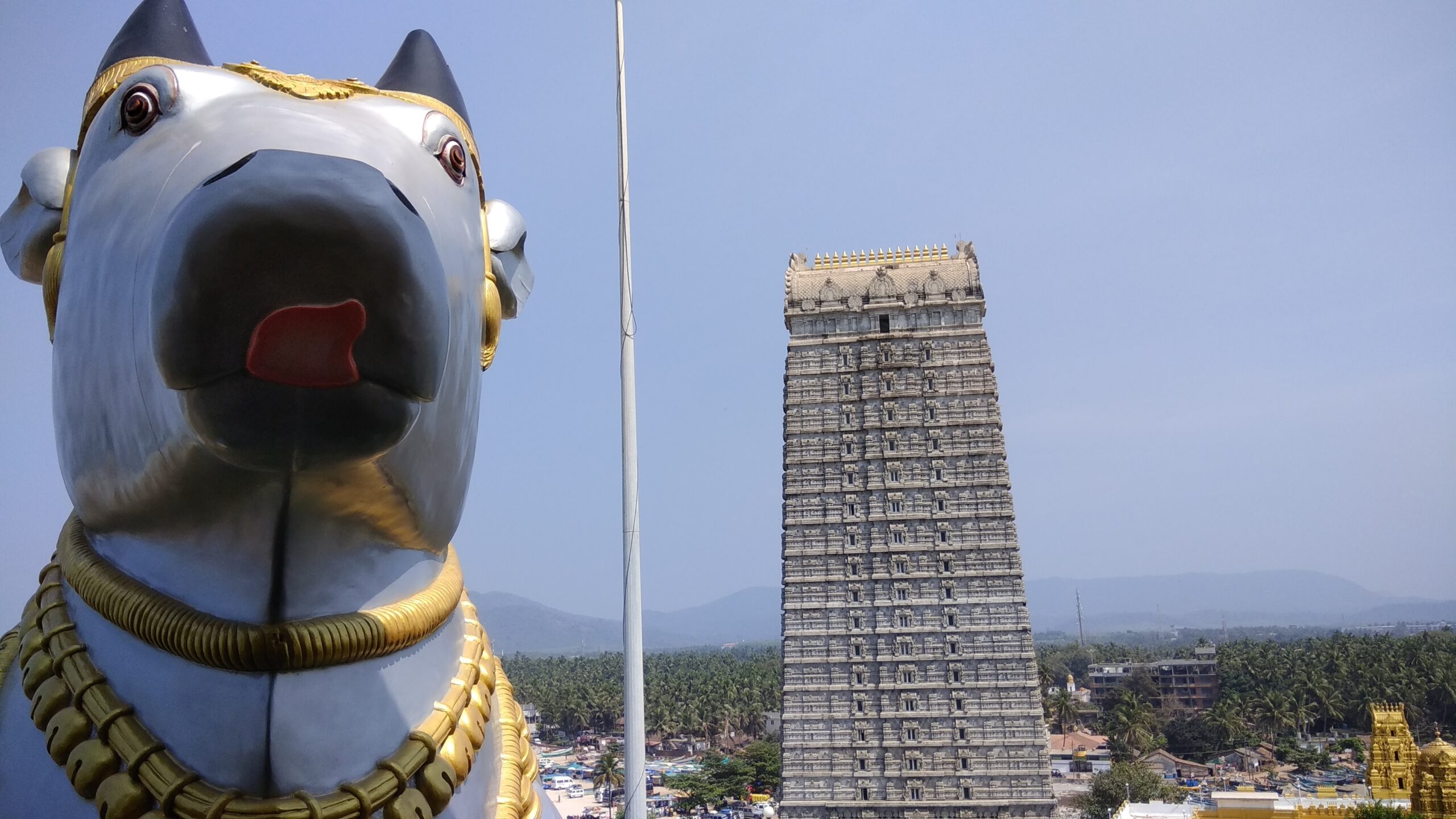 Statue of Nandi at Murudeshwar Temple