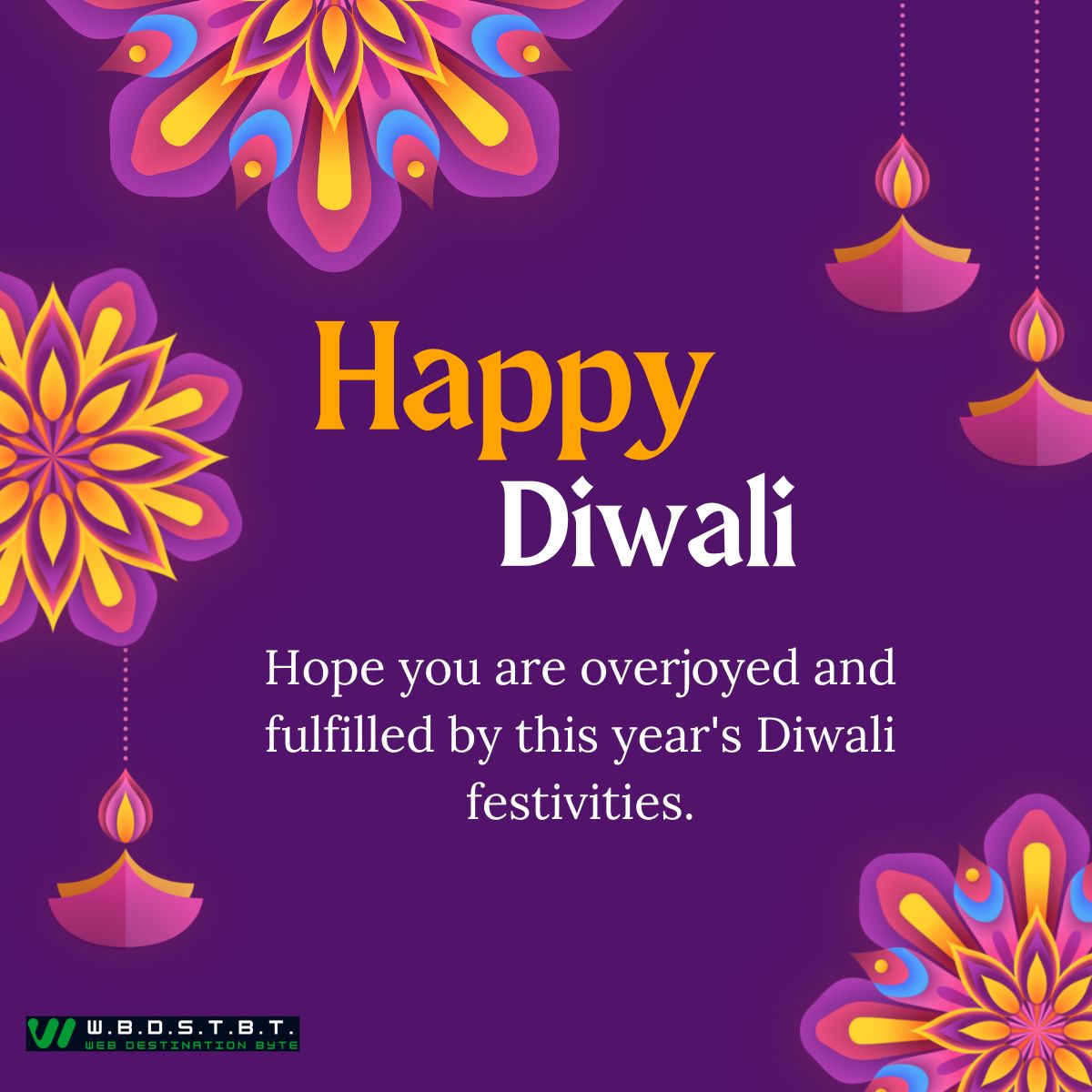 Hope you are overjoyed and fulfilled by this year's Diwali festivities.